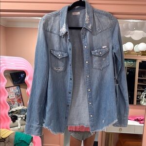 MOTHER Denim Button Down Shirt